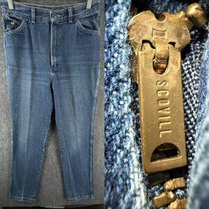 VTG Wrangler Scovill Misses Women Blue Denim Jeans USA Made MX319KA